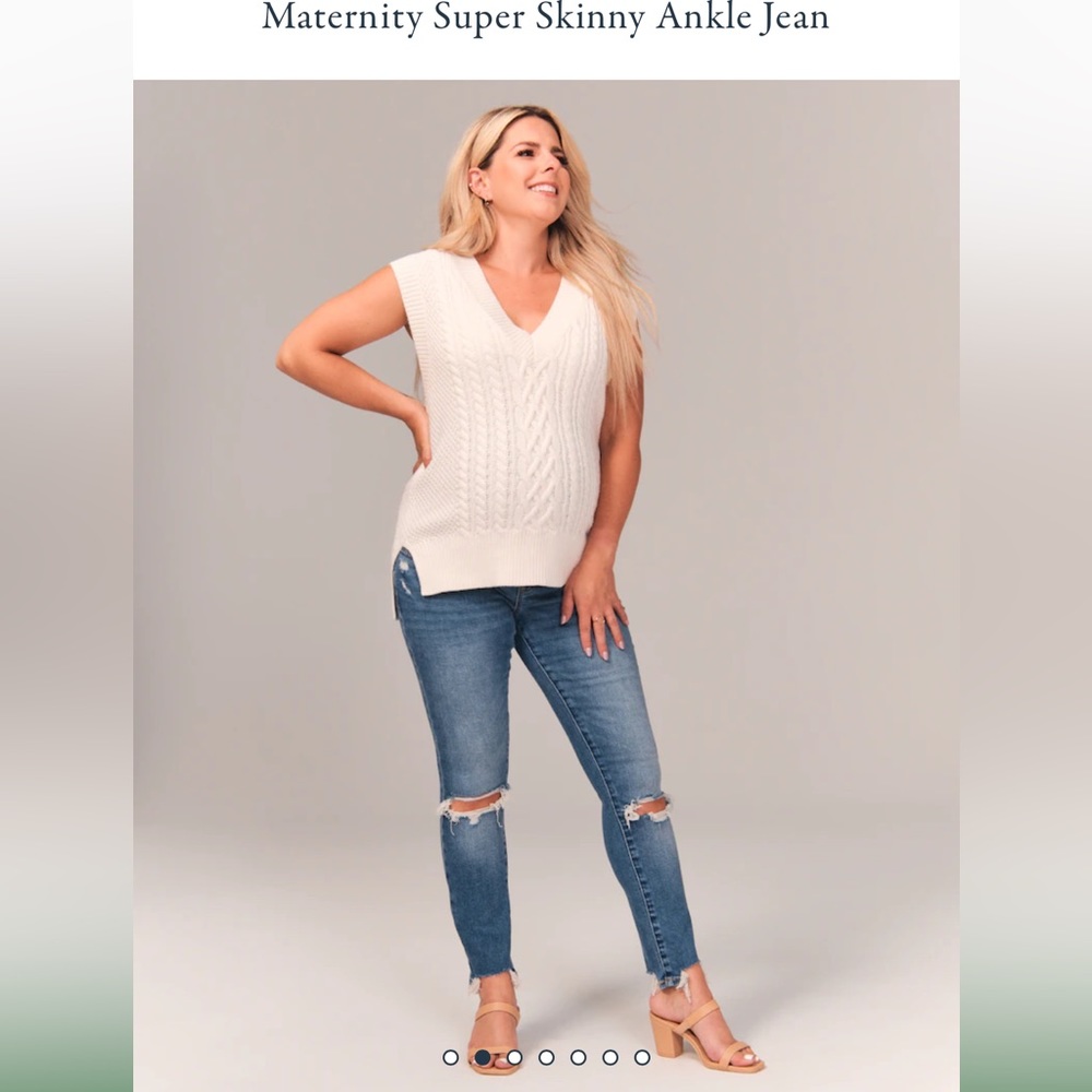 Maternity Super Skinny Ankle Jeans